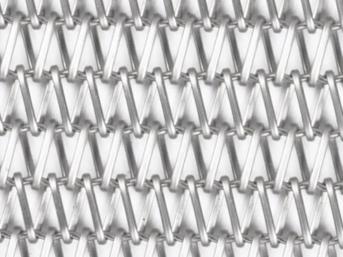 Balanced Weave Belt with Flattened Wire