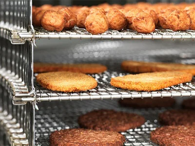 Self-Stacking Spiral Freezer Belts for Frozen Food Production