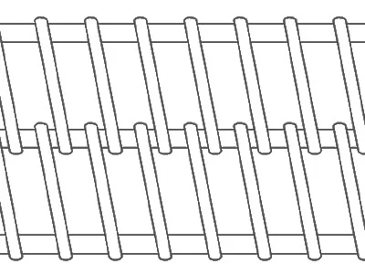 Unilateral Weave Mesh