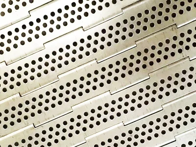 Plate Link Conveyor Belts with Perforations
