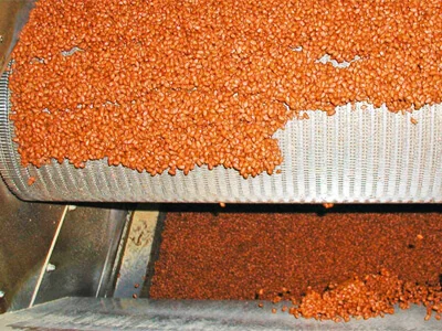 Transportador de barras tejidas para secado